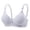 Bras - Light Blue, variant on Xdegoge Ladies' Sheer Lace Wireless Bra Demi Cup Supportive Bralette with Scalloped Edge Breathable Mesh Underwear for Lingerie & Everyday Wear