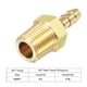 thumbnail image 4 of Conector de tubo de latón Uxcell con rosca macho recta para agua, aire y combustible 1/8"x1/8 NPT, 4 of 6