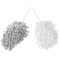 thumbnail image 4 of 2pcs Chenille Hanging Hand Towel Bathroom Quick Dry Hand Towel Absorbent Hand Towel, 4 of 5