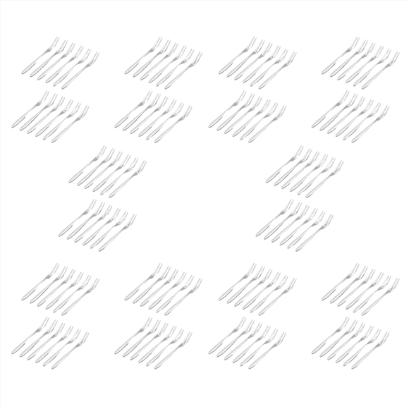 120 Pcs Dessert Forks,5.1 InchStainless Steel Mini Salad Fruit Fork Tasting Forks Cocktail Fork