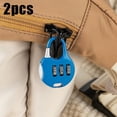thumbnail image 1 of SPRING 2pcs 3 Digits Password Combination Padlock Suitcase For Luggage Travel Mini Combination Lock Padlock Hardware Accessories Blue-2PCS, 1 of 4