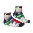 thumbnail image 2 of Lsque Pikmin Printed Crew Socks, Moisture-Wicking Socks, Athletic Socks for Men Breathable Cushion Socks Casual Sport Socks for Running Traveling, 2 of 6
