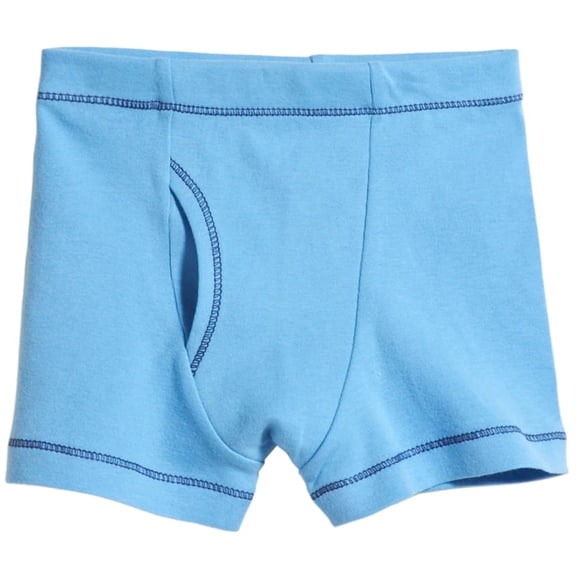 Boys Soft Cotton Boxer Brief | Bright Light Blue