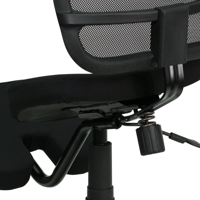Flash Furniture Ergonomic Kneeling Posture Task Chair in Black Fabric