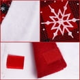 thumbnail image 6 of Christmas Tree Skirt Classic Red Plaid Christmas Tree Mat Snowflake Design Festive Carpet Skirt For Home Xmas Tree New Year Decor Noel Apron Ornament 36inch, 6 of 9