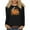 Black, variant on Wancir Thanksgiving Shirts for Women Thankful Grateful Blessed Shirt Leopard Pumpkin Tshirt Fall Shirt