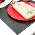 thumbnail image 3 of Davanti Placemats - Classic Luxe Rect Ruby BlkOnyx - Set of 4, 3 of 4