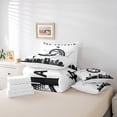 thumbnail image 5 of Erosebridal 7 Pcs Comforter Set Twin Size,Basketball City Bed in a Bag with Flat Sheet and Fitted Sheet and Adults,Sports Bedding Set with Pillowcase and Sham,San Antonio, 5 of 5