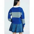 thumbnail image 3 of Scoop Women’s and Women’s Plus Oversized Rugby Sweater, Midweight, Sizes XS-4X, 3 of 5