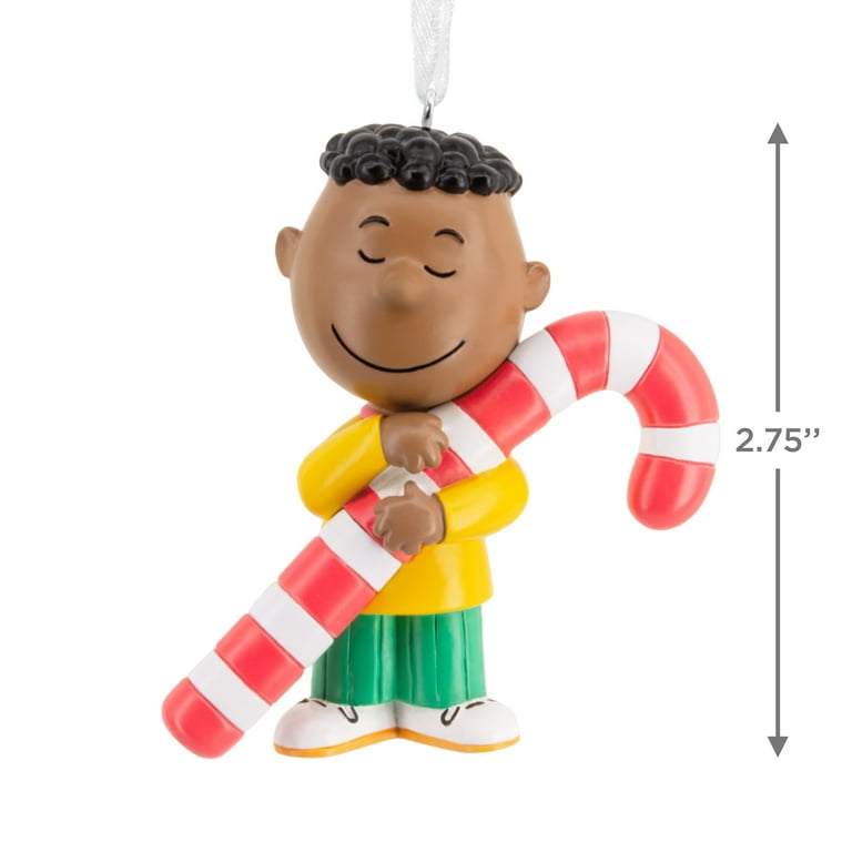 Hallmark Christmas Ornament (Peanuts Franklin with Candy Cane), 1