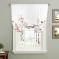 thumbnail image 2 of Spring Floral Balloon Curtains for Bedroom/Front Door/Bathroom, Watercolor Elegant Pastoral Flowers Tie Up Curtains 63 Inch Length Light Filtering Kitchen Curtains Shades for Windows 46"x63", 2 of 8