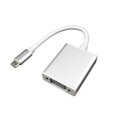 thumbnail image 2 of USB 3. 24 pines. Adaptador Convertidor para Nuevas MacBooks 2015 2016, de transferencia de datos de hasta 10 GigaBits Per Second plata shamjiam Tipo C a cable adaptador VGA, 2 of 8