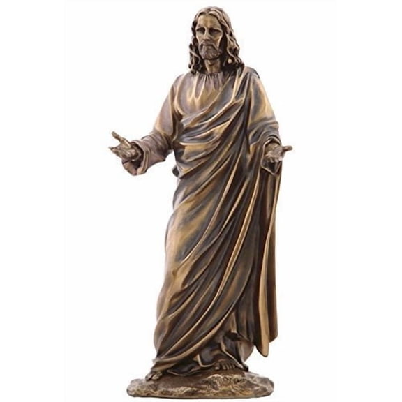US Jesus Son of God Figurine Cold Cast Bronze 11.5 Inch