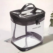 JIaleilei Clear Hair Organizer Storage Travel Transparent Makeup Bag Wash Bag Multifunctional Large Capacity Colorful Storage Bag