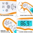 thumbnail image 6 of Zulay Kitchen Digital Meat Thermometer - Orange, 6 of 6