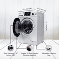 thumbnail image 5 of Equator Silver All-in-One Washer Dryer VENTED-DRY 30% FASTER than Condense 15lb 110V with Pet Cycle,Dual Fans and Adjustable Legs, 5 of 19