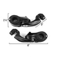 thumbnail image 2 of Krator Universal 3" Short Angled Adjustable Highway Foot Peg Mounting Kit Compatible with Harley Davidson FXDWG3 CVO 2002, 1 Pair, Black, 2 of 8