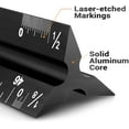 thumbnail image 4 of Architectural Scale Ruler Aluminum Architect Scale Triangular Scale Ruler for Architects, Draftsman, Students and Engineers-Black, 4 of 7
