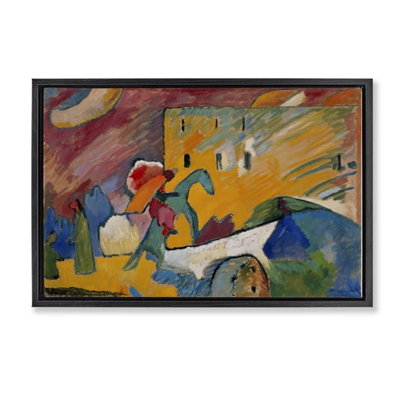 Stupell Industries Contemporary Kandinsky Improvisation Classic Black Floating Frame Canvas Art, 25 x 17, by one1000paintings