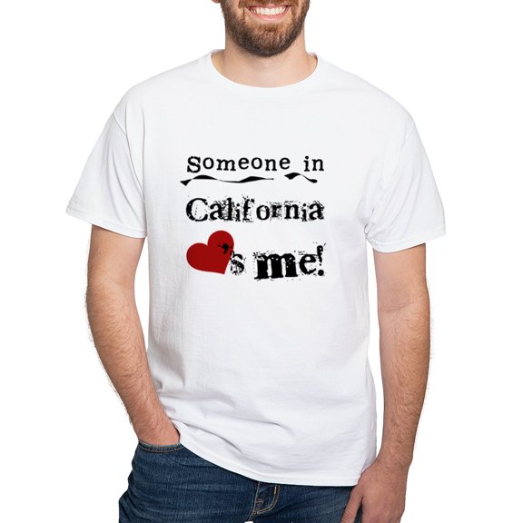 CafePress - Someone In California White T Shirt - Men's Classic T-Shirts
