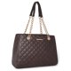 thumbnail image 1 of Bolsa Montana West con cadena acolchada para mujer, color café MWC-040CF, 1 of 7