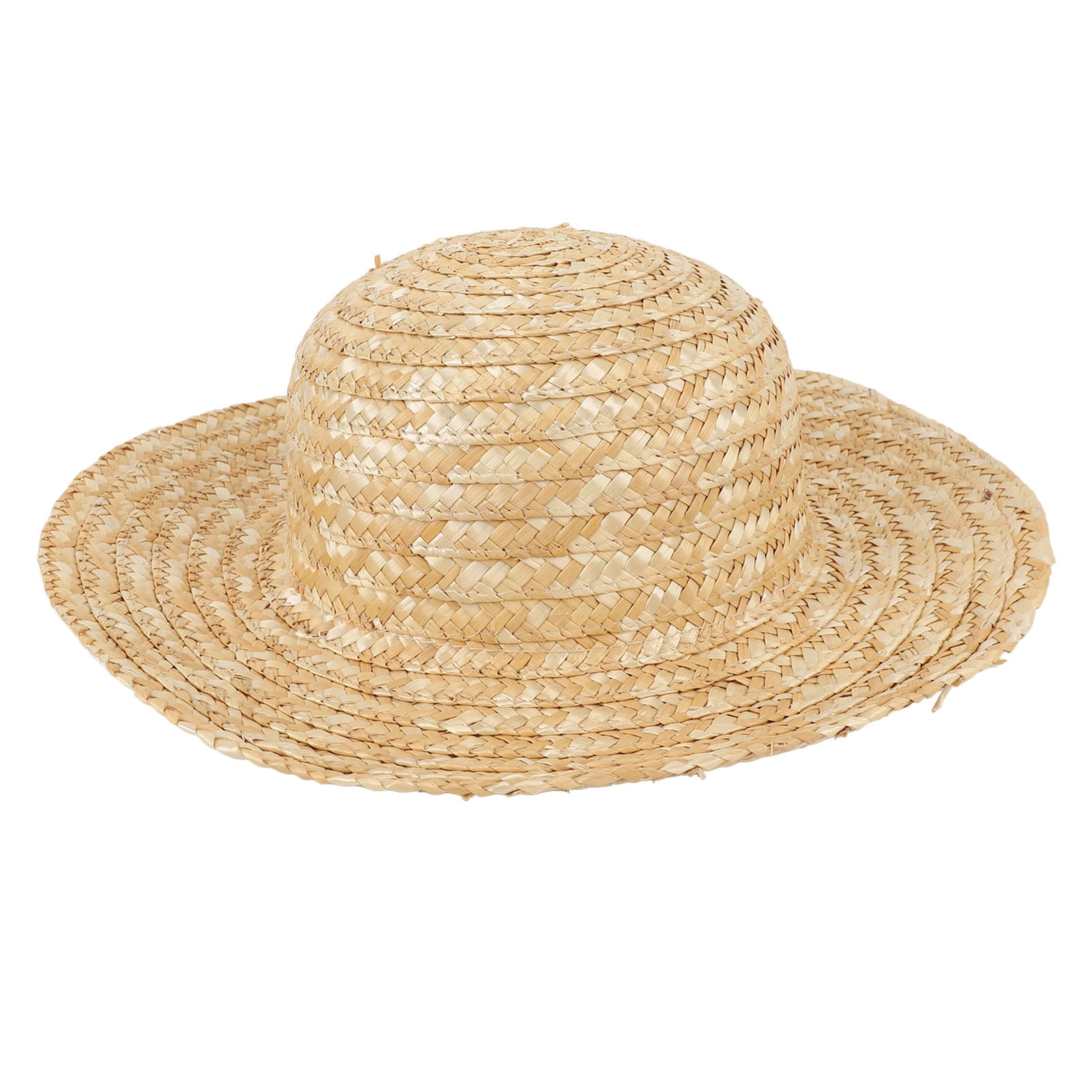 Beach Sun Straw Hat, Straw Hat Beige Elastic Band Flexible