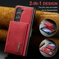 thumbnail image 3 of Feishell Case for Samsung Galaxy Z Fold 6 5G,Premium PU Leather Magnetic Detachable 2-In-1 Card Pocket Back Flip ID Credit Card Slots Kickstand Shockproof Business Slim Phone Case,Red, 3 of 11