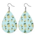 thumbnail image 1 of Pendientes de piel sintética ligeros de 48 colores para mujer, estilo 02-11, 1 of 5