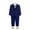 AB32 Blue, variant on Bainana Christmas Outfit Set For Boys Long Sleeve Solid Color Gentleman Suit 4 Pieces Clothes Set Big Kids Trendy Daily Wear