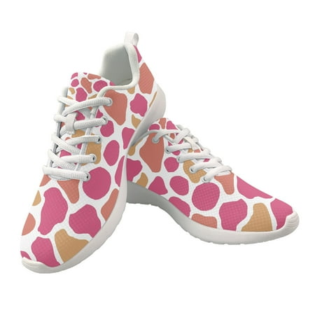 

Pancreatic Cancer/cystic Fibrosis Shoes Purple Ribbon Design Lightweight Lace-up Outdoor Sneakers Casual Seakers