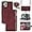 9 Card Slots Lanyard Burgundy, variant on iPhone 11 Pro Max Phone Case Wallet for Women Men with Credit Card Holder, iPhone 11 Pro Max Crossbody Case with Strap Shoulder Lanyard, Zipper Pocket PU Leather Cases,6.7 Inch Burgundy