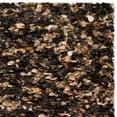 thumbnail image 6 of SAFAVIEH Rio Cassandra Confetti Polyester Shag Area Rug, Brown/Multi, 8' x 8' Square, 6 of 7