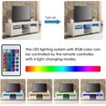 thumbnail image 6 of SESSLIFE Storage TV Stand for 55 Inch TV, White TV Cabinet with 16 Color LED Light, Living Room Entertainment Center, 6 of 12