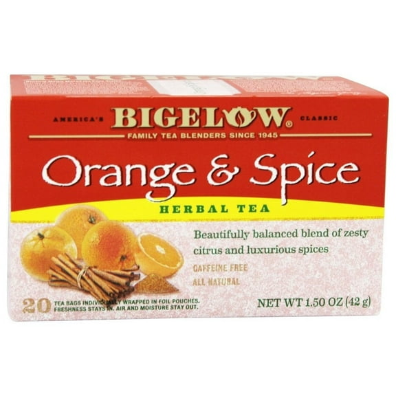 Bigelow Orange & Spice Tea Bags - 20 Ct - 3 Pack