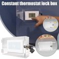 XJUUniversal Thermostat Lock Box with Key, Clear Thermostat Guard for