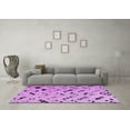 thumbnail image 3 of Ahgly Company Indoor Rectangle Solid Purple Modern Area Rugs, 2' x 3', 3 of 4