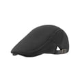 thumbnail image 2 of Deago Men's Breathable Mesh Summer Hat Adjustable Newsboy Beret Ivy Cap Cabbie Flat Cap (Black), 2 of 8