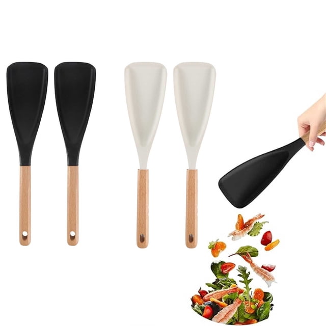 Wooden Cooking Spoon for Nonstick Cookware - Safe Mixing and Scraping Utensil with Ergonomic Handle