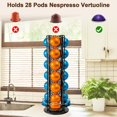 thumbnail image 4 of fafa-Coffee Pod Organizer for Vertuo Pods, Large Compacity Coffee Capsule Holder, Coffee Pod Stand for VertuoLine Capsule, Hold 28PCS Coffee Pods, Black, 4 of 4