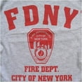 thumbnail image 4 of FDNY T-SHIRT Crewneck New York Fire Department Athletic Tee, Gray - X-Large, 4 of 4