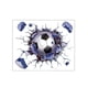 thumbnail image 2 of Pegatina pared fútbol, ​​decoración pared, extraíble, calcomanía balón fútbol para dormitorio y sala estar., 2 of 7