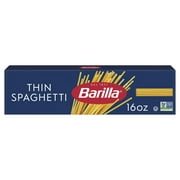 Barilla Classic Non-GMO, Kosher Certified Thin Spaghetti Pasta Noodles, 16 oz