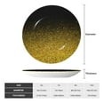 thumbnail image 2 of Disketp Gold Glitter Gradient Ceramic Plate Dinner Plates Bone China Decorative Plates Art Ceramic Ornaments for Wall Hanging Decoration -10in, 2 of 6