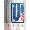 thumbnail image 6 of Independence Day Sheer Curtains 2 Panels Set Patriotic USA Flag Red Blue Stripe Star Sheer Window Curtains Light Filtering Rod Pocket Voile Drapes for Bedroom Living Room 52"X72", 6 of 9