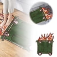 thumbnail image 1 of asddcavvf Carpet With Floor Shape Interesting Garbage Fire Mat Carpet Welcome Floor Mat Christmas Indoor and Outdoor Bathroom Decoration（The Throw Blanket Cold Throw Blanket Small Kids Rugs, 1 of 5