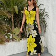 thumbnail image 3 of Floral Vestido Sin Mangas Vestidos Para Mujer, Vestido Suelto De Verano 2025, 3 of 5