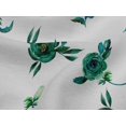 thumbnail image 4 of oneOone Viscose Jersey Fabric Flower & Leaves Watercolor Decor Fabric Printed BTY 60 Inch Wide, 4 of 5