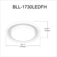 thumbnail image 2 of Plafonnier Dainolite BLL-1730LEDFH-MB Noir Mat, 2 of 3