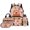 Watermelon Capybara Print, variant on Garronmavis Kids Backpack Set, 4-Piece School Bag Set with Lunch Bag & Pencil Case & Water Bottle Bag, Cute Cat Print for Girls and Boys Elementary School Daily Use