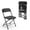 Black, variant on 4-Pack White PP Plastic Folding Chairs - No Assembly, Sturdy Frame, Indoor Outdoor